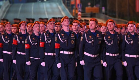 Russia Regions WWII Victory Parade Rehearsal