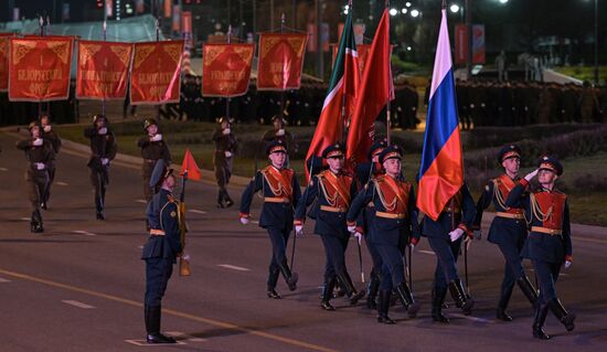 Russia Regions WWII Victory Parade Rehearsal