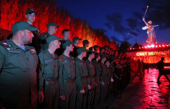 Russia WWII Victory Anniversary Light Show