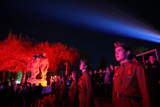 Russia WWII Victory Anniversary Light Show