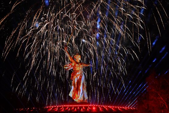 Russia WWII Victory Anniversary Light Show