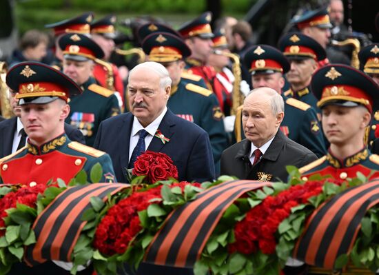 Russia WWII Victory Day Wreath Laying