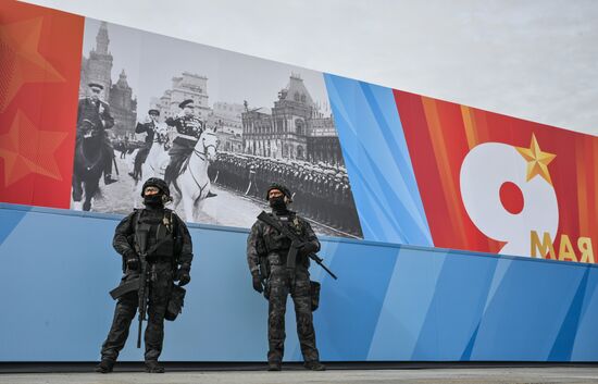 Russia WWII Victory Day Security
