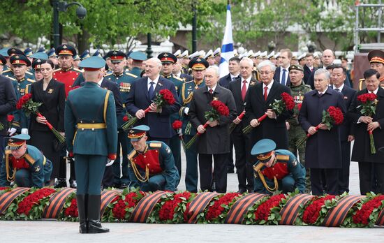 Russia WWII Victory Day Wreath Laying