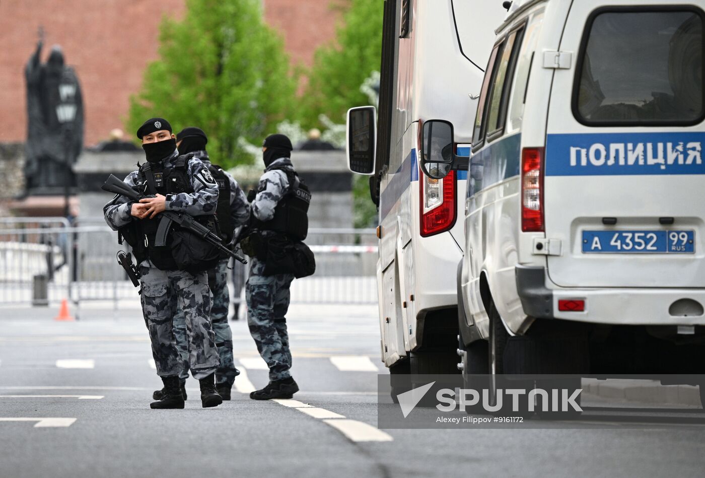 Russia WWII Victory Day Security