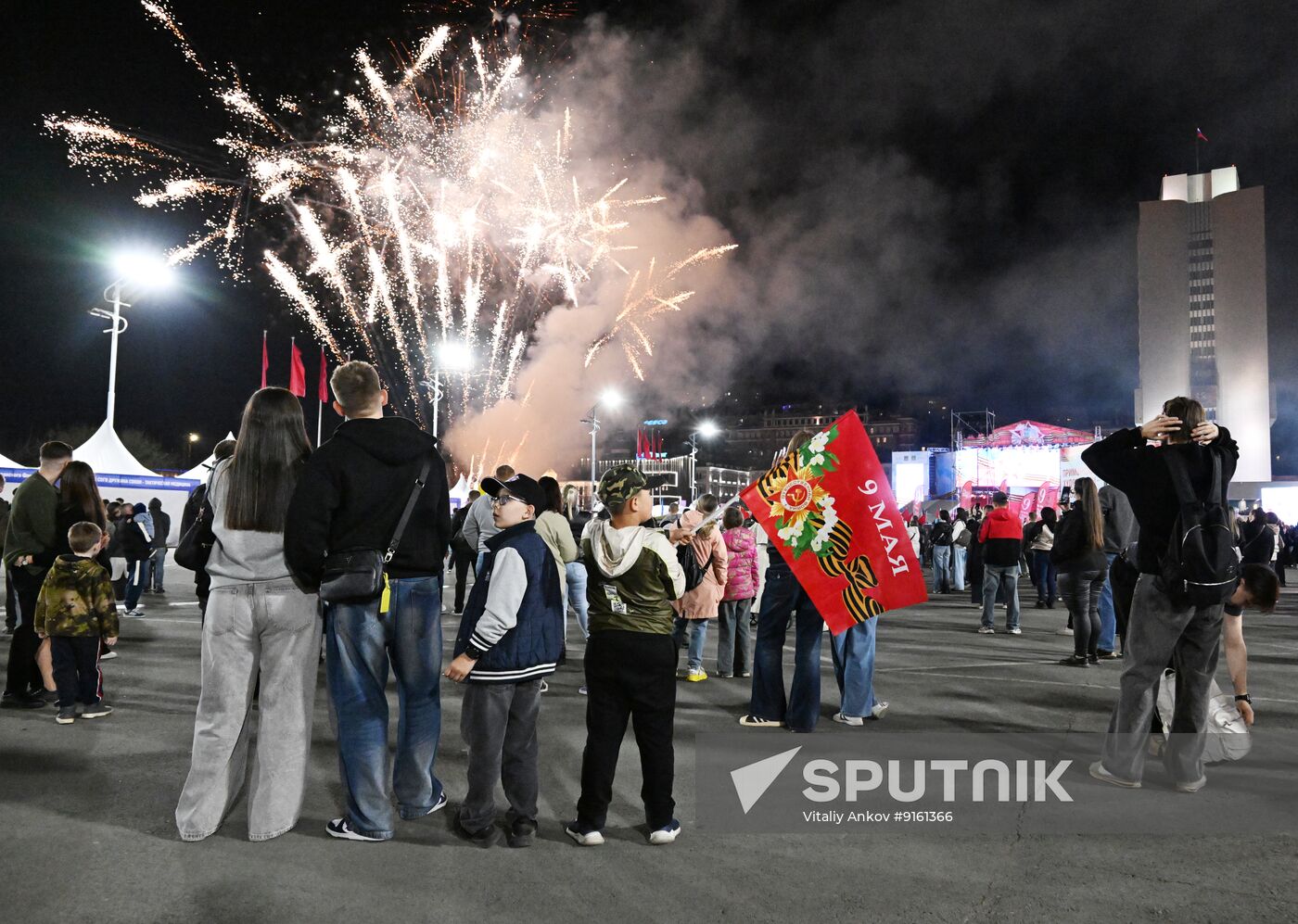 Russia WWII Victory Day Fireworks