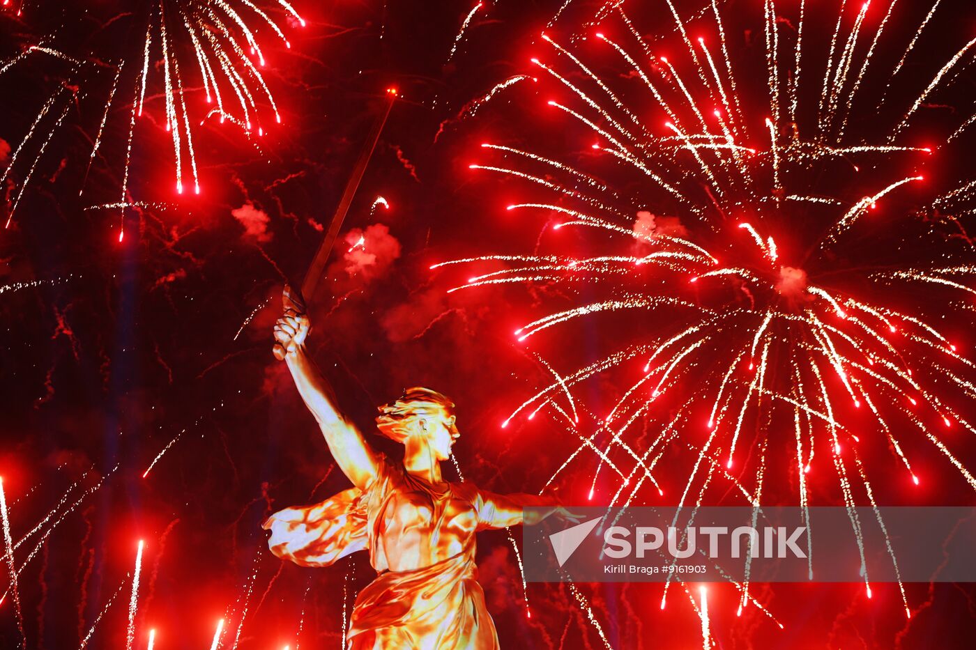 Russia WWII Victory Day Fireworks
