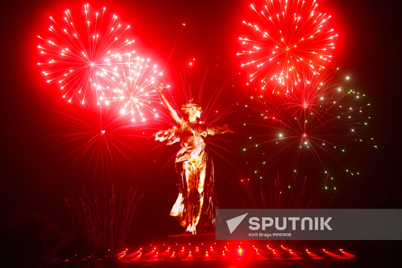 Russia WWII Victory Day Fireworks
