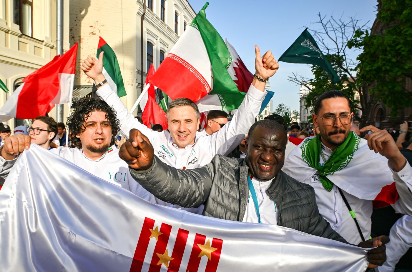 KAZANFORUM 2026. Procession of participants of the International Chefs' Cup