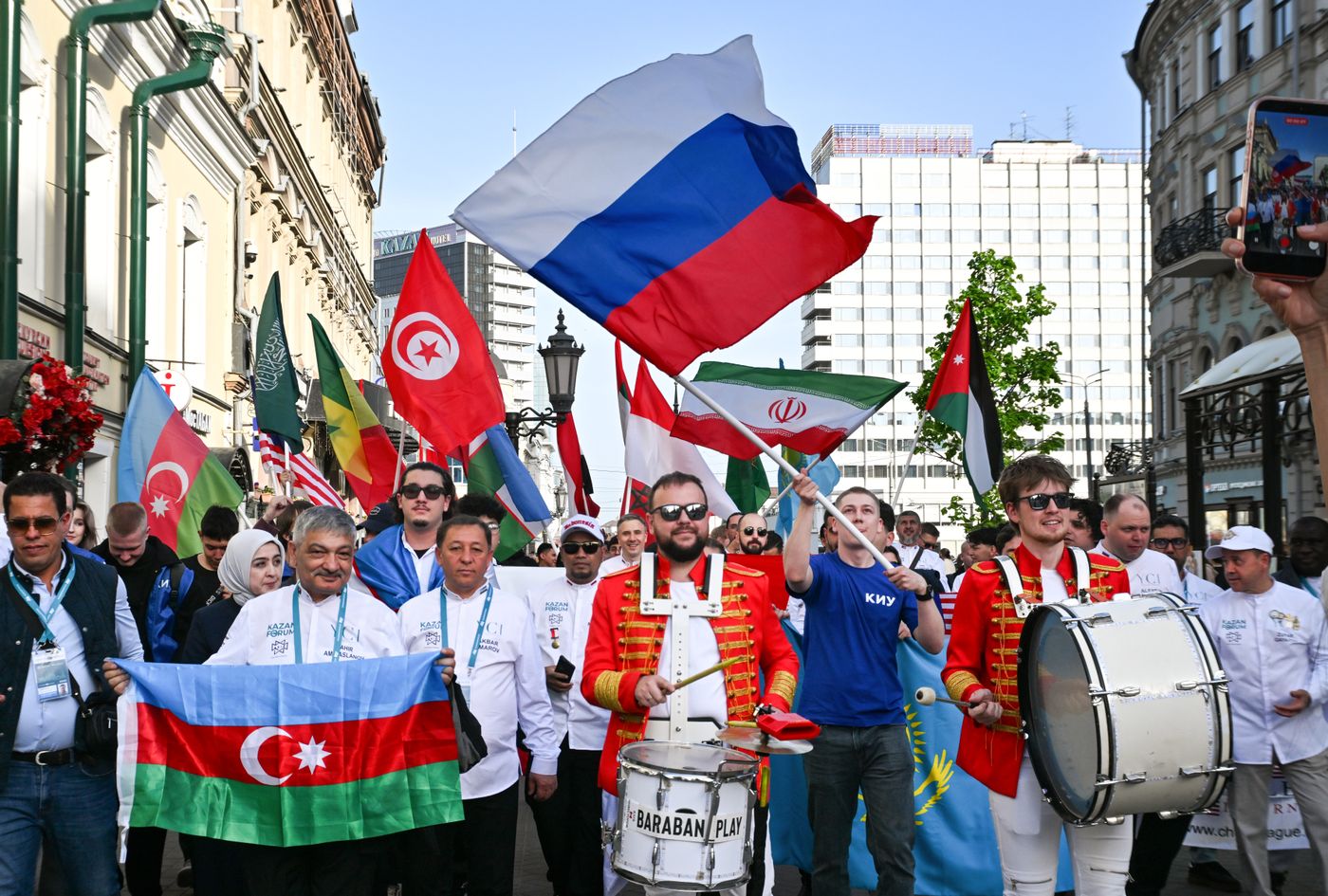 KAZANFORUM 2026. Procession of participants of the International Chefs' Cup