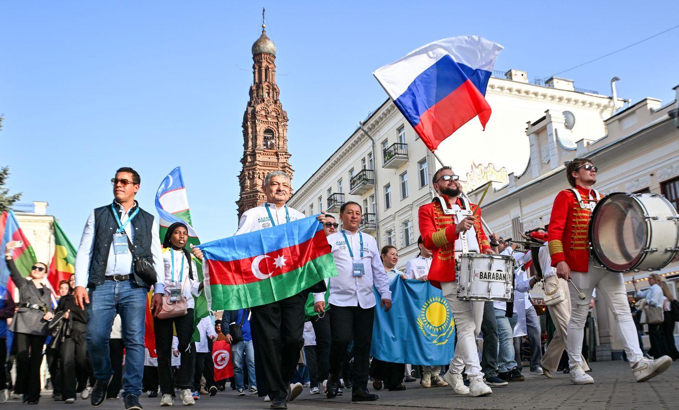 KAZANFORUM 2026. Procession of participants of the International Chefs' Cup