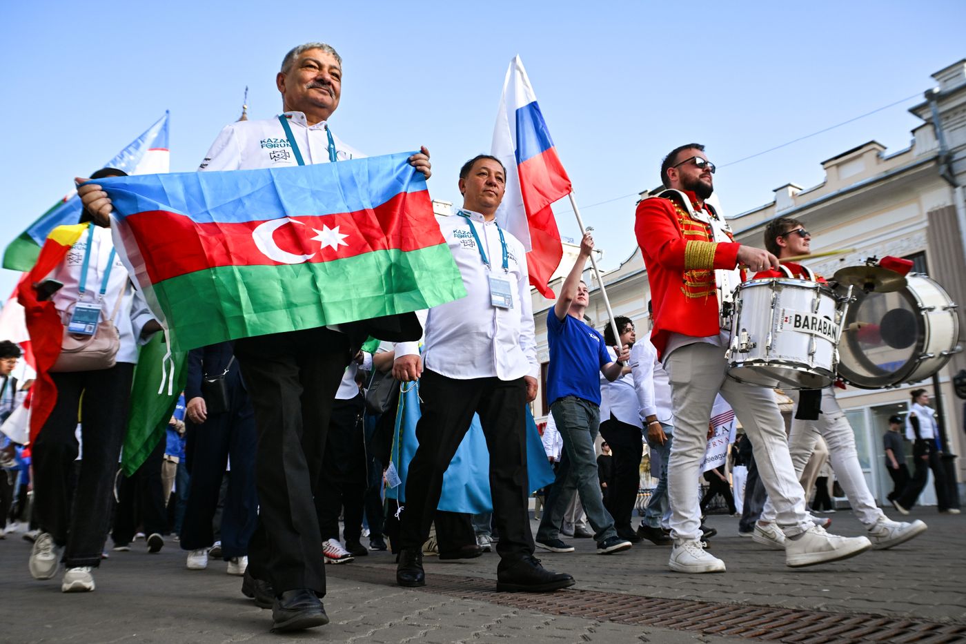 KAZANFORUM 2026. Procession of participants of the International Chefs' Cup