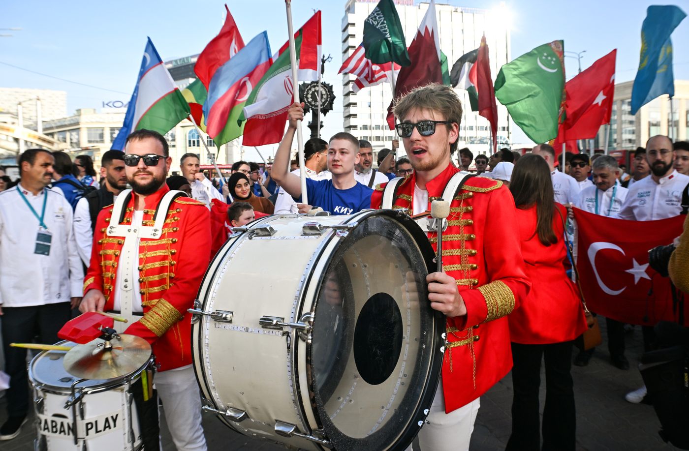 KAZANFORUM 2026. Procession of participants of the International Chefs' Cup