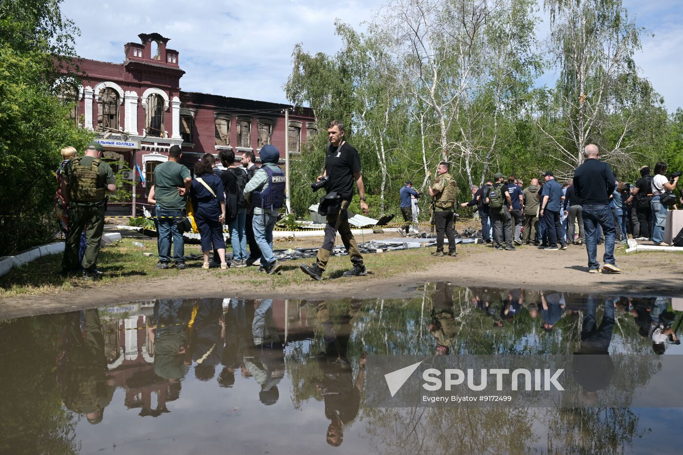 Russia Ukraine LPR Drone Attack Journalists