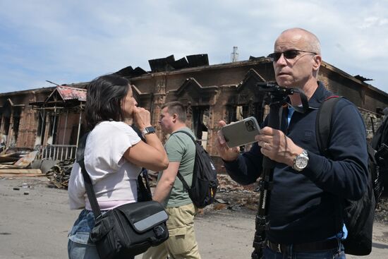 Russia Ukraine LPR Drone Attack Journalists