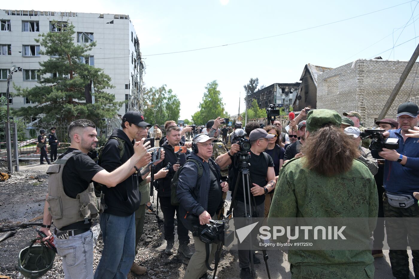 Russia Ukraine LPR Drone Attack Journalists
