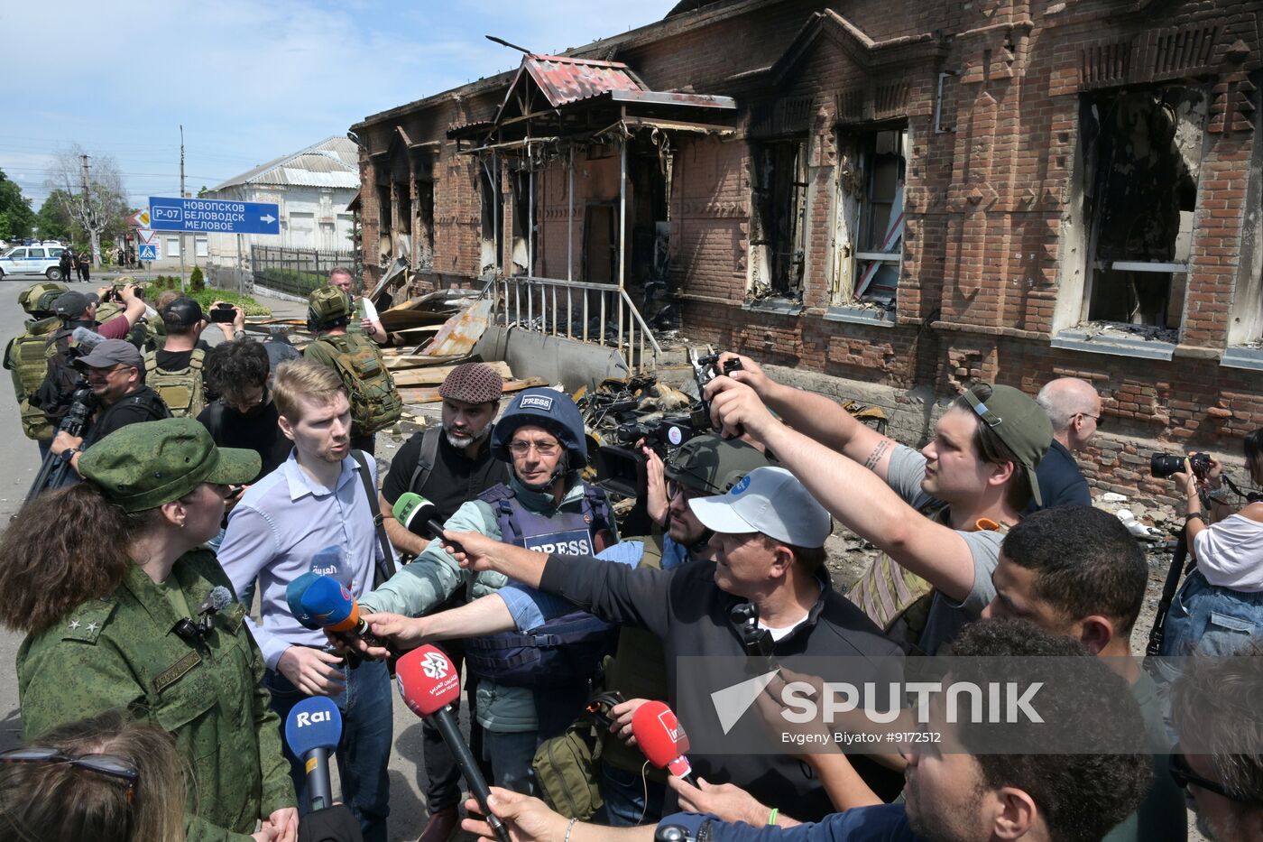 Russia Ukraine LPR Drone Attack Journalists