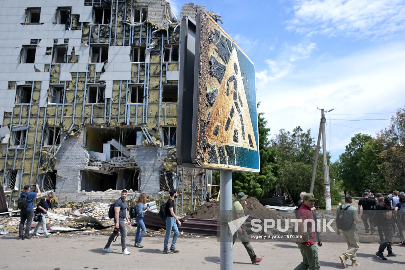Russia Ukraine LPR Drone Attack Journalists