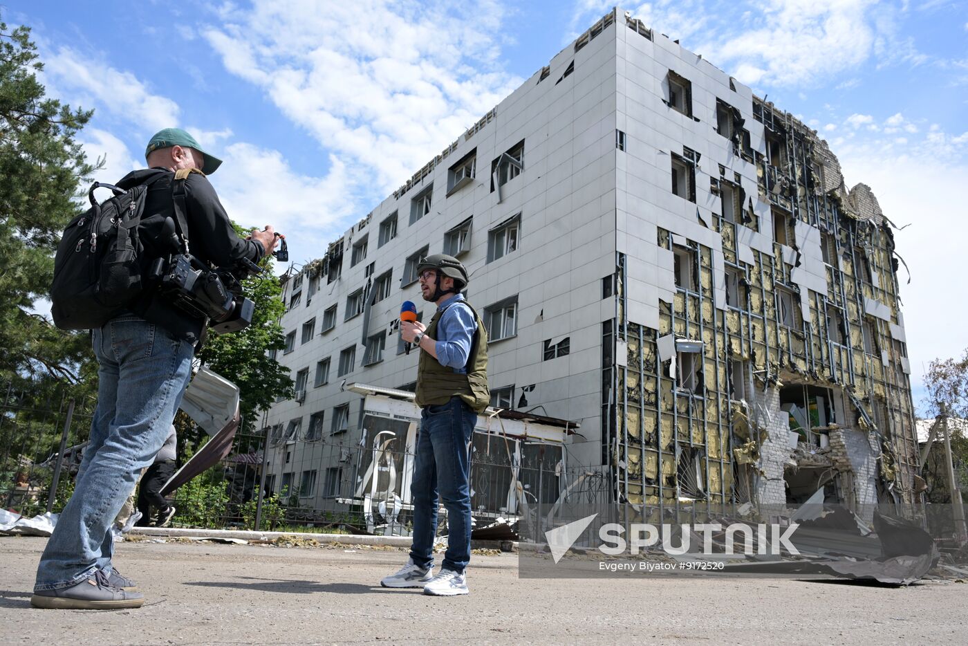 Russia Ukraine LPR Drone Attack Journalists