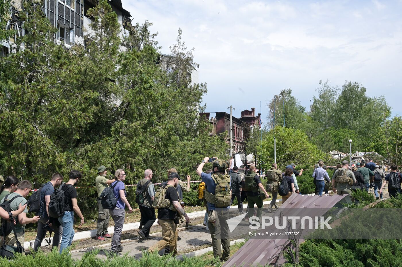 Russia Ukraine LPR Drone Attack Journalists