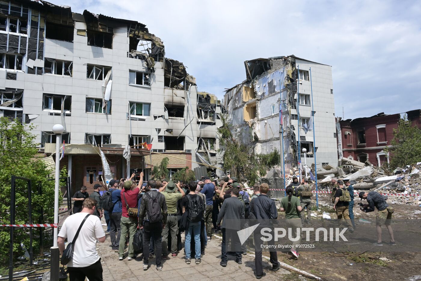 Russia Ukraine LPR Drone Attack Journalists