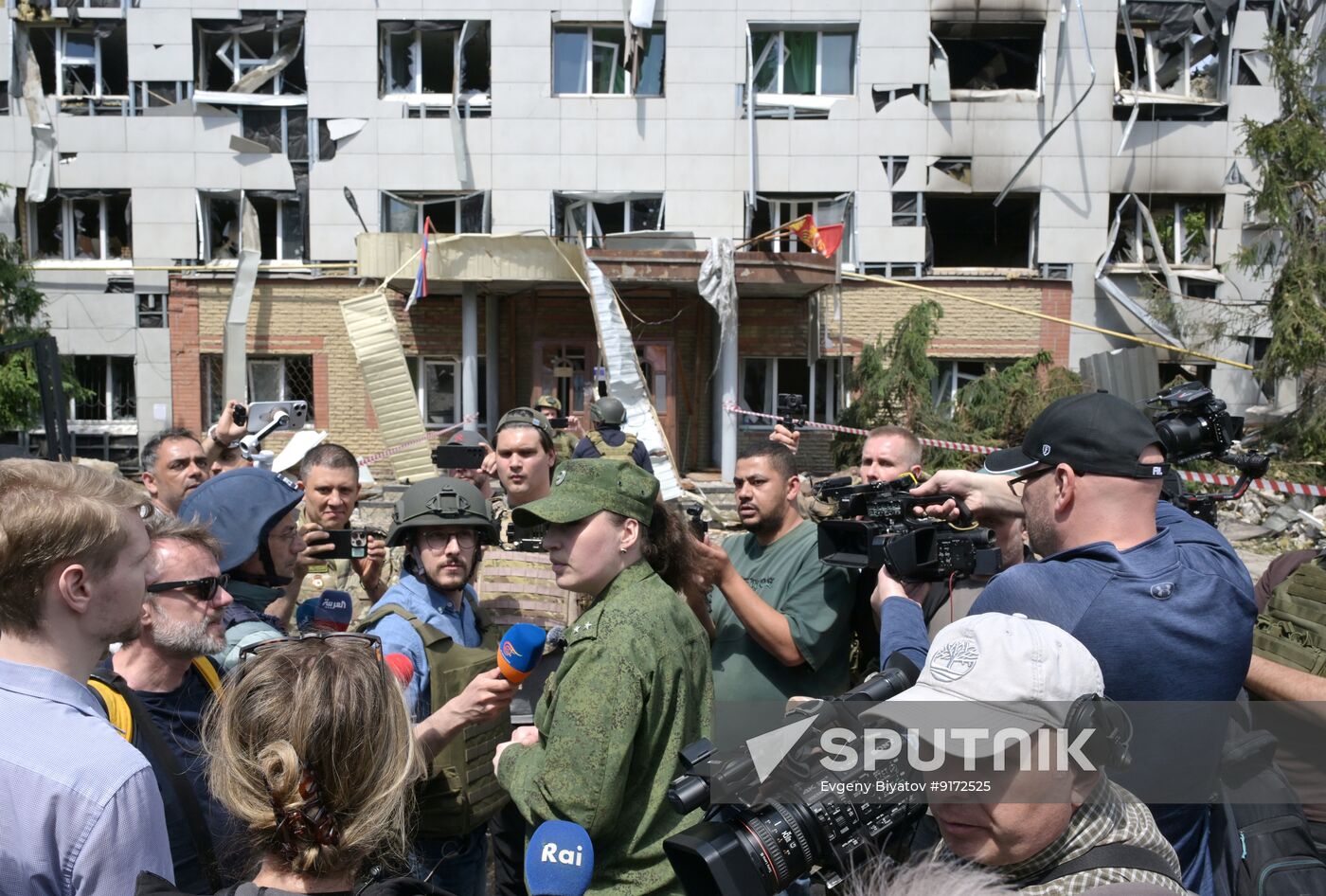Russia Ukraine LPR Drone Attack Journalists
