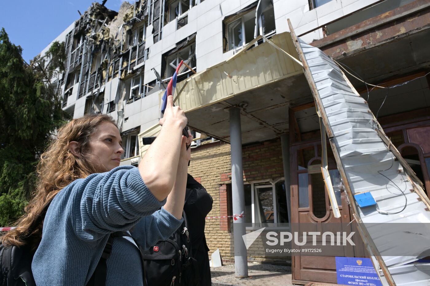 Russia Ukraine LPR Drone Attack Journalists