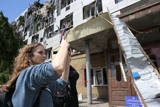 Russia Ukraine LPR Drone Attack Journalists