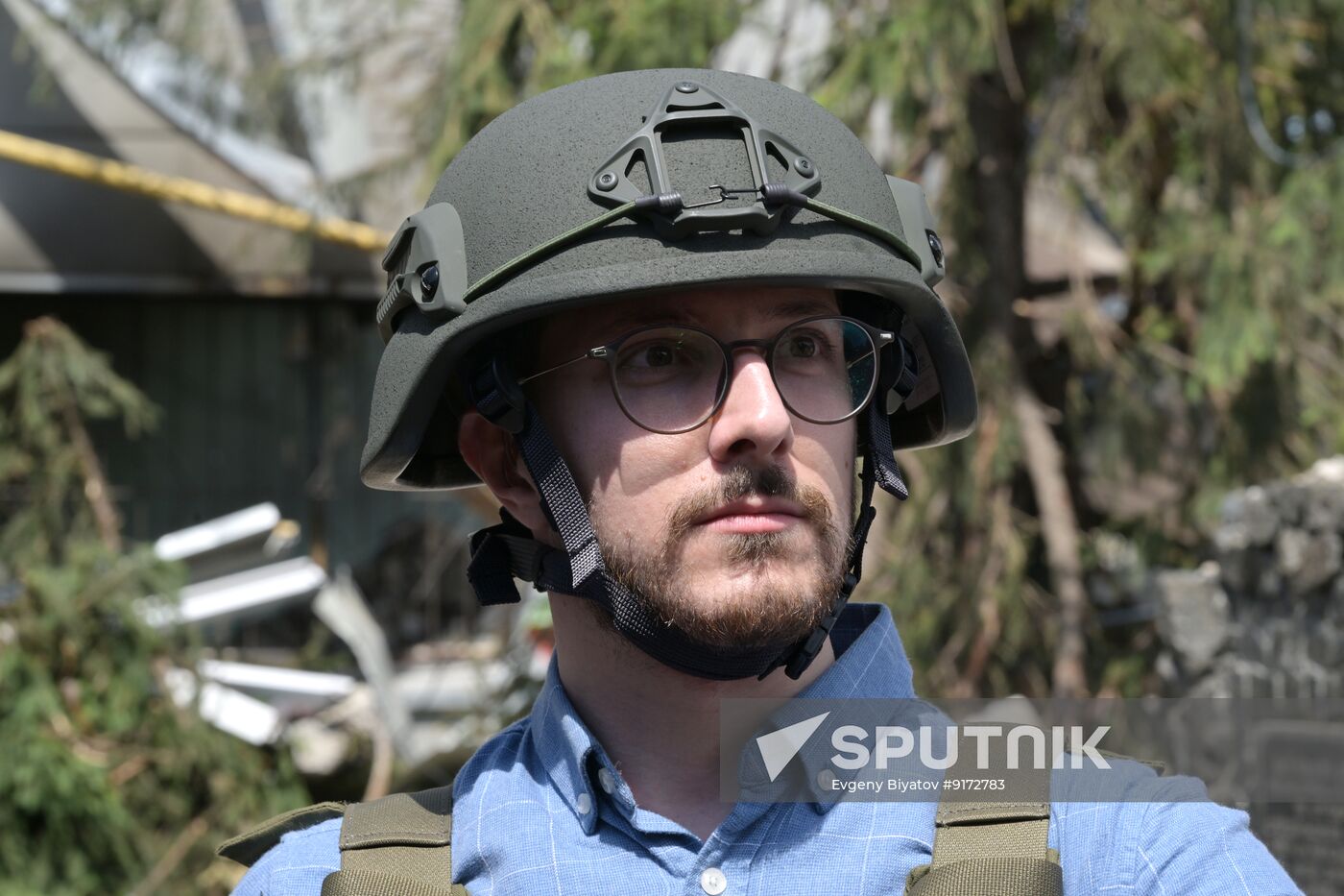 Russia Ukraine LPR Drone Attack Journalists