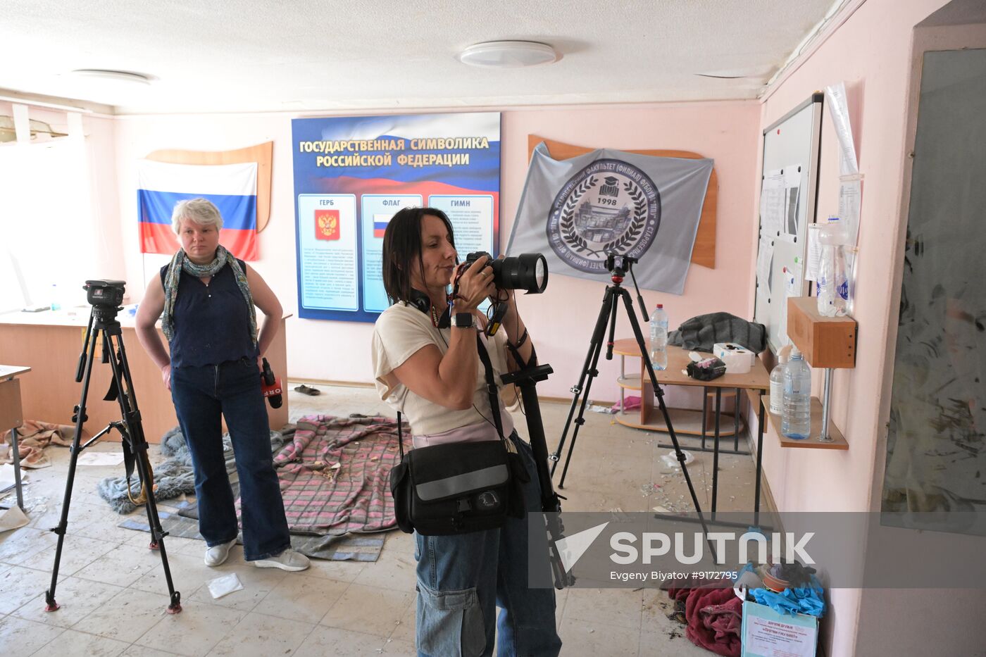 Russia Ukraine LPR Drone Attack Journalists