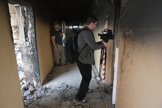 Russia Ukraine LPR Drone Attack Journalists