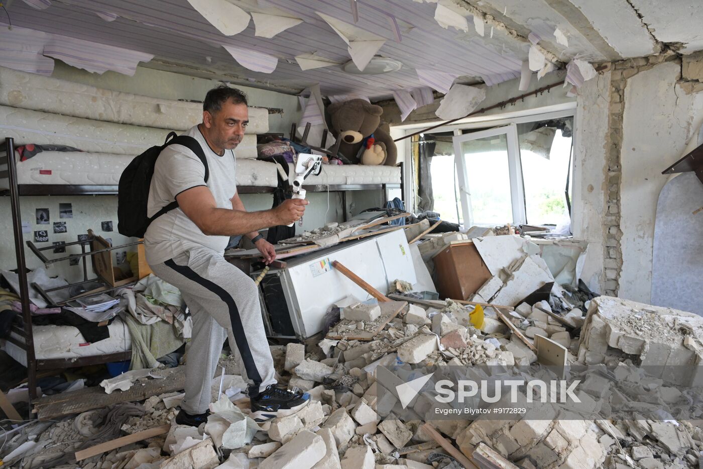 Russia Ukraine LPR Drone Attack Journalists