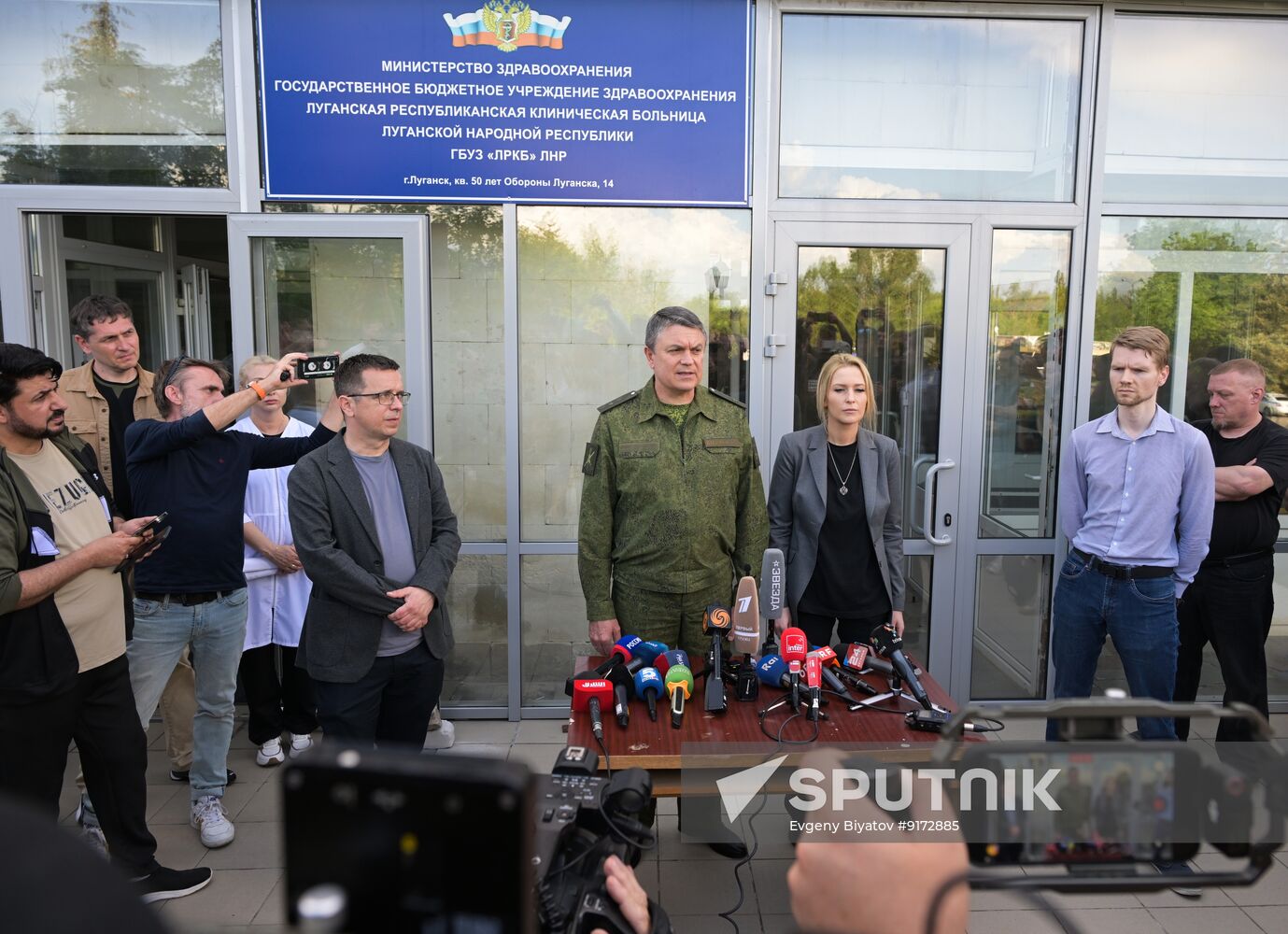 Russia Ukraine LPR Drone Attack Journalists