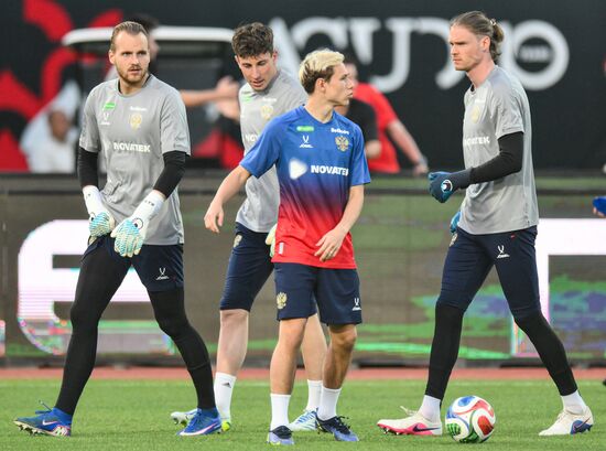 Egypt Soccer Friendly Russia Training