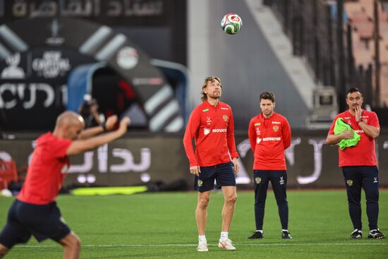 Egypt Soccer Friendly Russia Training
