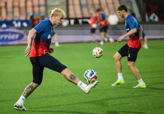 Egypt Soccer Friendly Russia Training