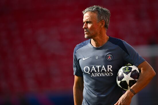 Hungary Soccer Champions League PSG Training