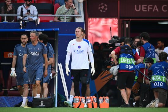 Hungary Soccer Champions League PSG Training