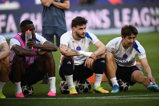 Hungary Soccer Champions League PSG Training