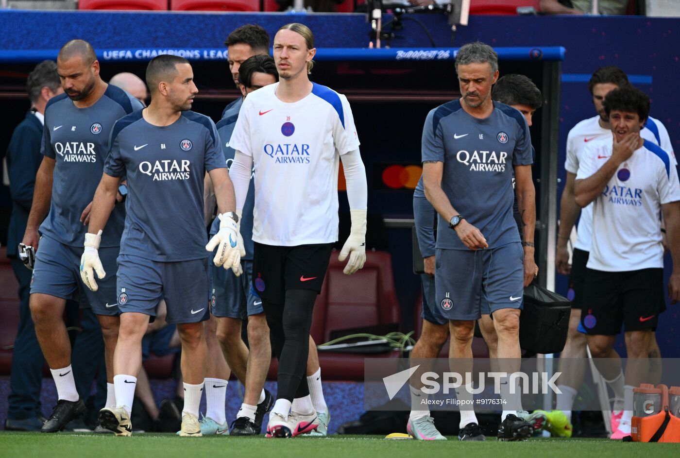 Hungary Soccer Champions League PSG Training