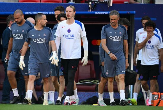 Hungary Soccer Champions League PSG Training