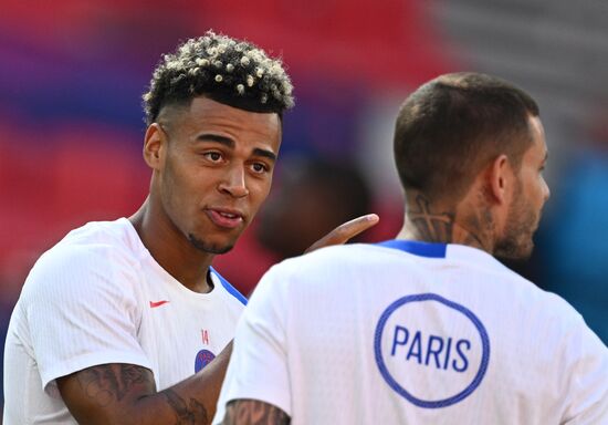 Hungary Soccer Champions League PSG Training