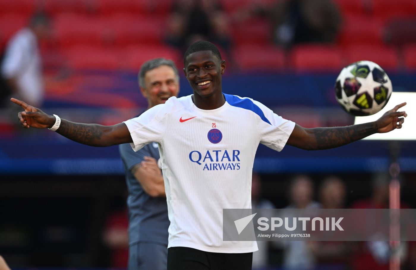 Hungary Soccer Champions League PSG Training