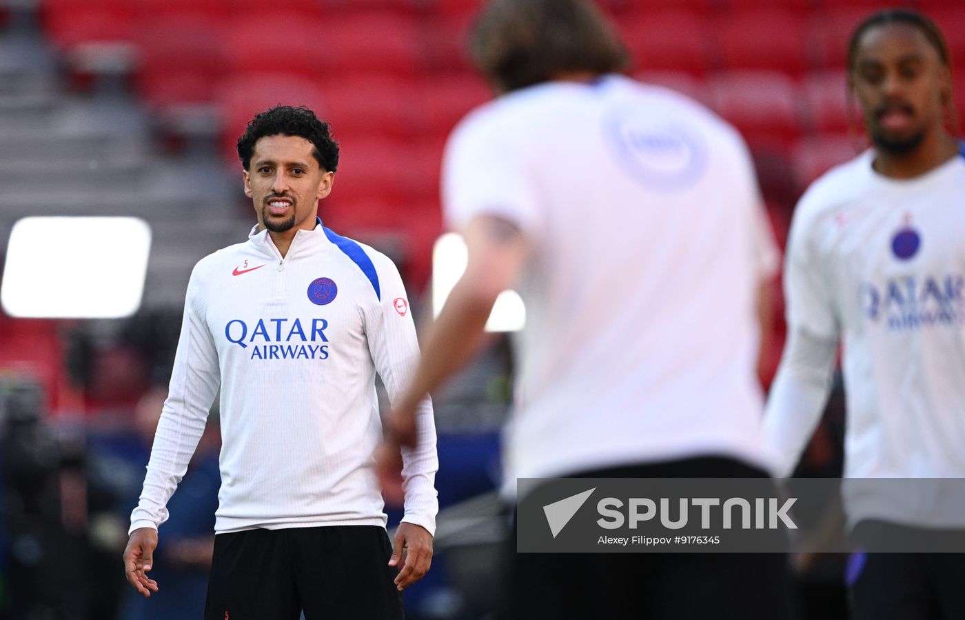 Hungary Soccer Champions League PSG Training