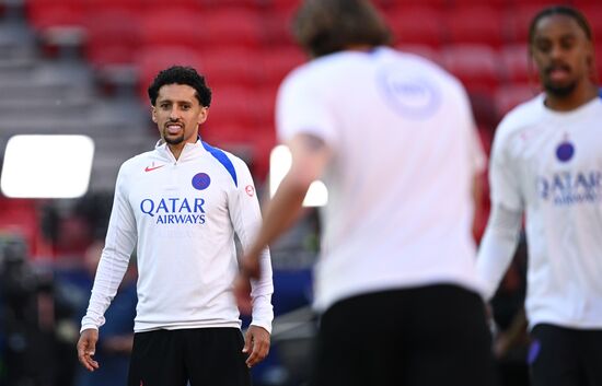 Hungary Soccer Champions League PSG Training