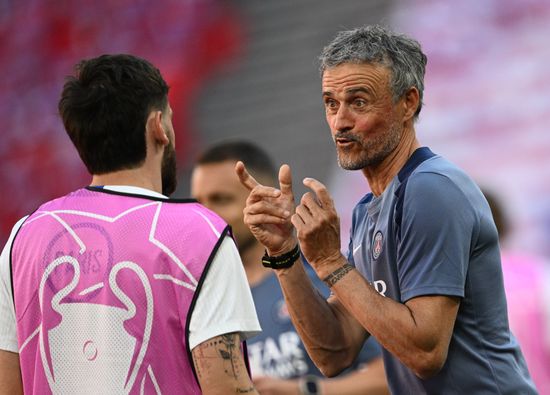 Hungary Soccer Champions League PSG Training