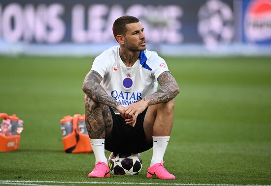 Hungary Soccer Champions League PSG Training