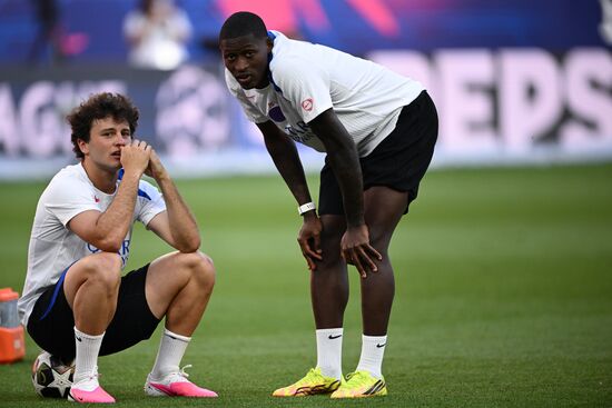 Hungary Soccer Champions League PSG Training