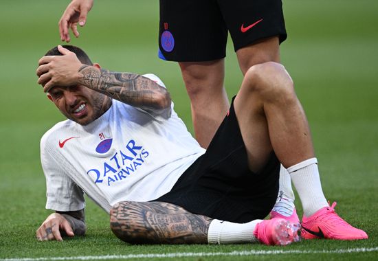 Hungary Soccer Champions League PSG Training