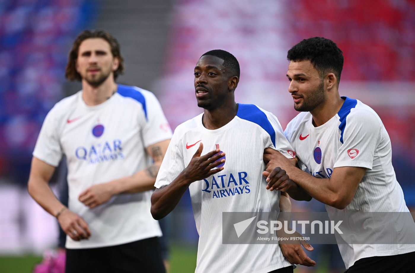 Hungary Soccer Champions League PSG Training